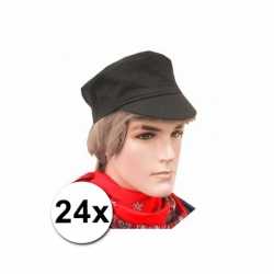 24 boeren petten zwart