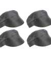 4x stuks luxe boeren pet zwart maat 57 cm
